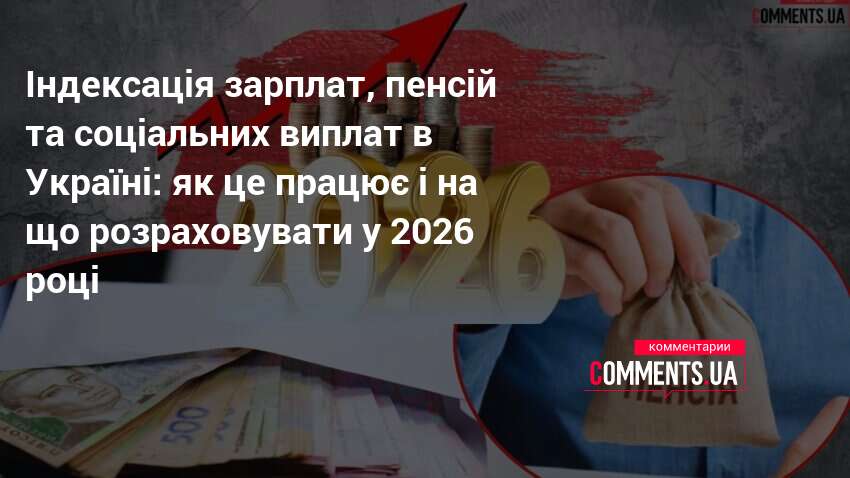 Фото до матеріалу: Індексація пенсій та зарплат в Україні 2026: що змінилося для українців