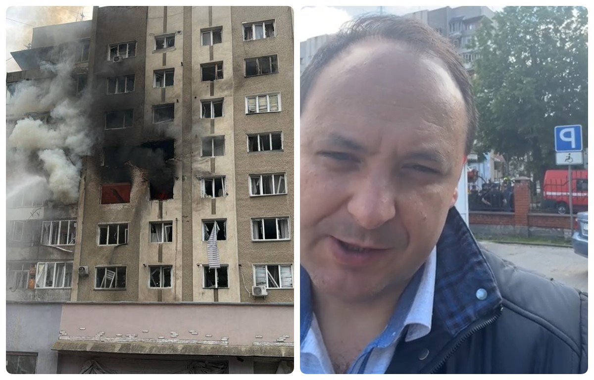 Фото до матеріалу: Шахед в Івано-Франківську: троє постраждалих у лікарні, мешканцям обіцяють компенсації
