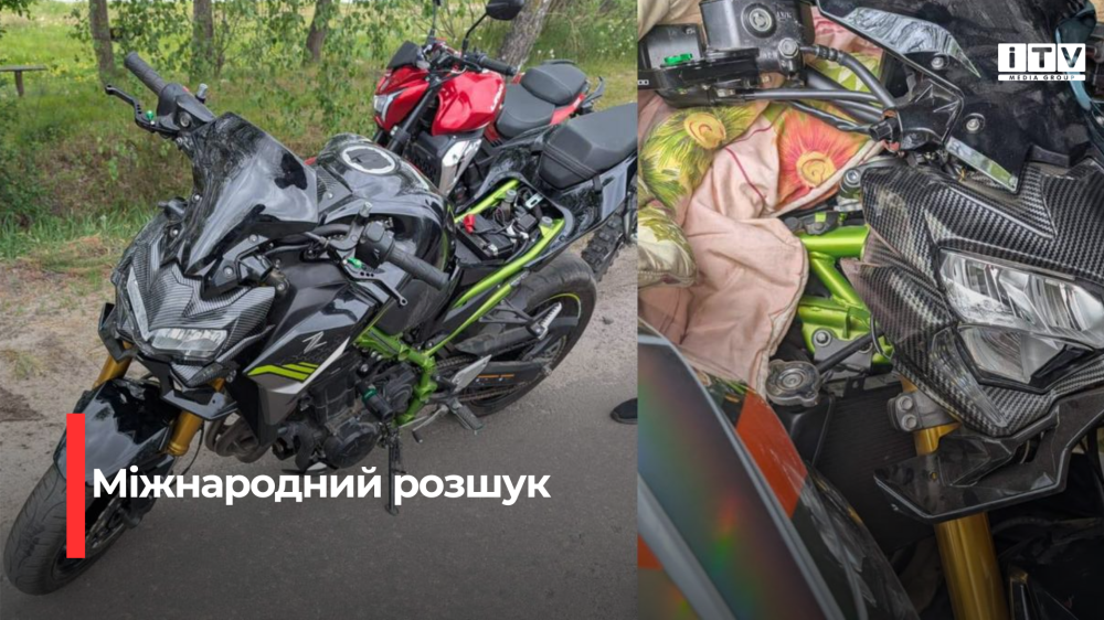 Фото до матеріалу: На Сарненщині зупинили автомобіль з міжнародно розшуковим мотоциклом