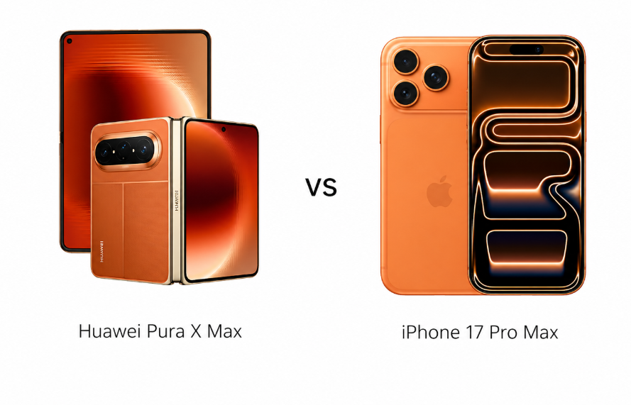 Фото до матеріалу: Huawei Pura X Max проти iPhone 17 Pro Max: який смартфон краще обрати в Україні