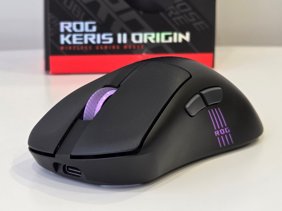 Фото до матеріалу: ASUS ROG Keris II Origin: повернення до збалансованих рішень у світі ігрових мишей