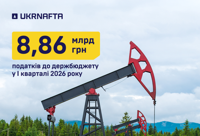 Фото до матеріалу: «Укрнафта» внесла майже 9 млрд грн податків до бюджету у першому кварталі 2026 року