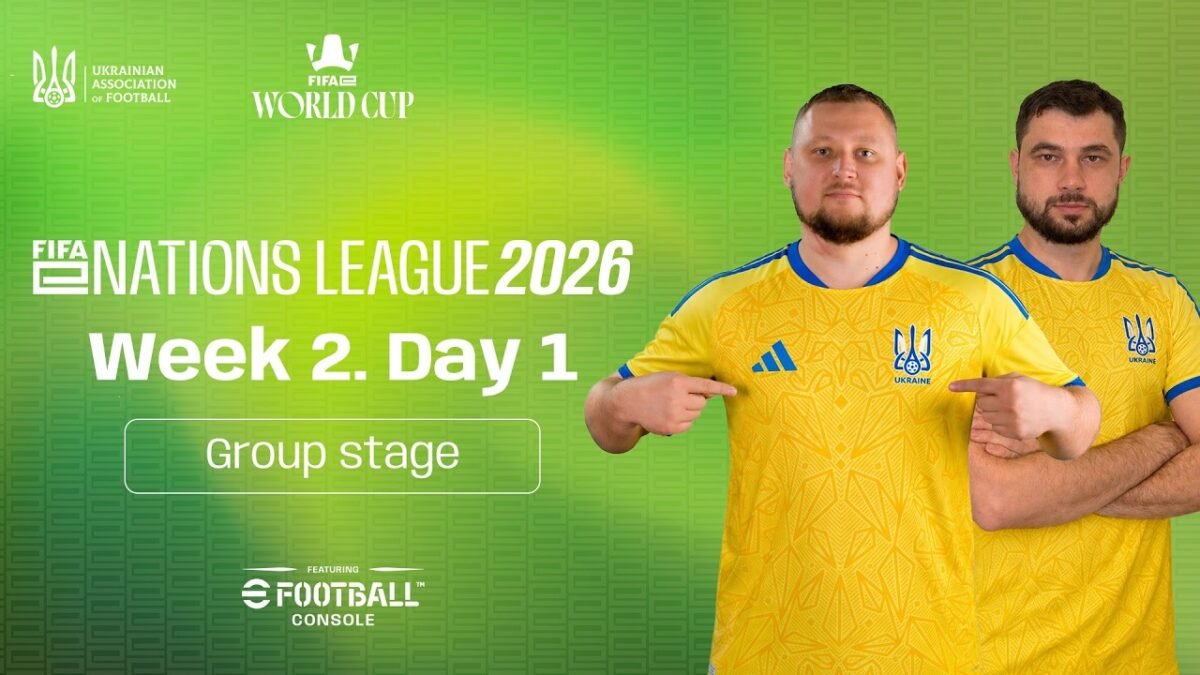 Фото до матеріалу: Збірна України з eFootball Console провалила другий тиждень FIFAe Nations League 2026