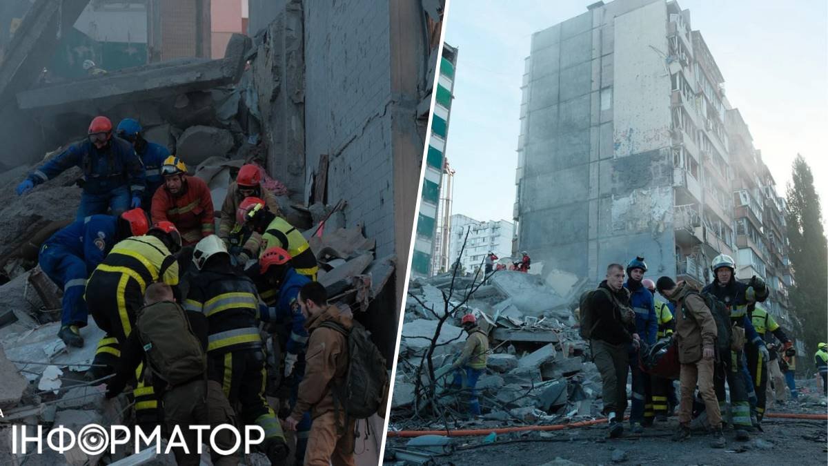 Фото до матеріалу: Тіло третьої жертви обстрілу Дарниці: 27 мешканців евакуйовано, Кличко на місці подій