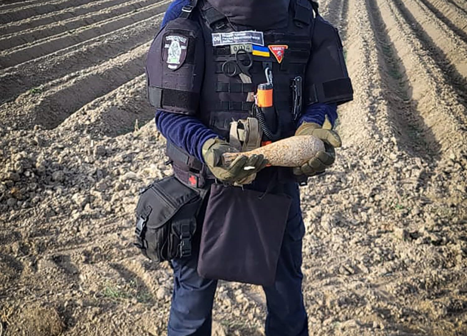 Фото до матеріалу: У Концово знайшли міну, що рятувала життя мешканцю