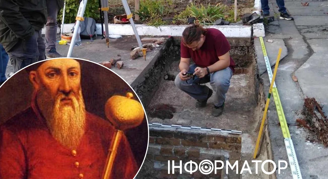 Фото до матеріалу: У Києві знайшли могилу гетьмана Сагайдачного, але розкопки припинили