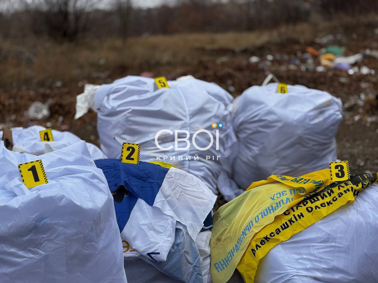 Фото до матеріалу: У Кривому Розі на смітнику знайшли прапори з фото Захисників: власник друкарні пояснив, чому так сталося