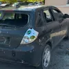Фото до матеріалу: Уламки дрона викликали пожежу та ДТП у Києві: Кличко про наслідки атаки