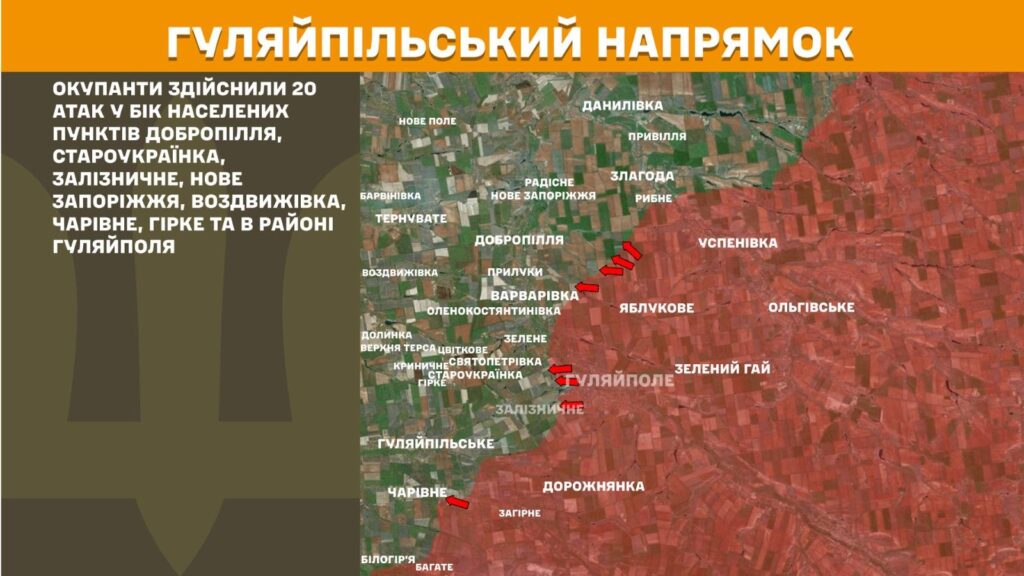 Фото до матеріалу: 24 ворожі атаки відбили захисники на Гуляйпільському та Оріхівському напрямках
