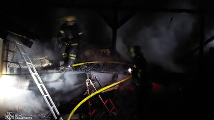 Фото до матеріалу: Понад 240 рятувальників гасять лісову пожежу на Мукачівщині