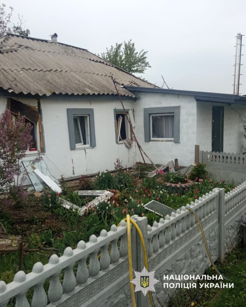 Фото до матеріалу: Поліція Черкащини фіксує наслідки нічної атаки ворожих безпілотників