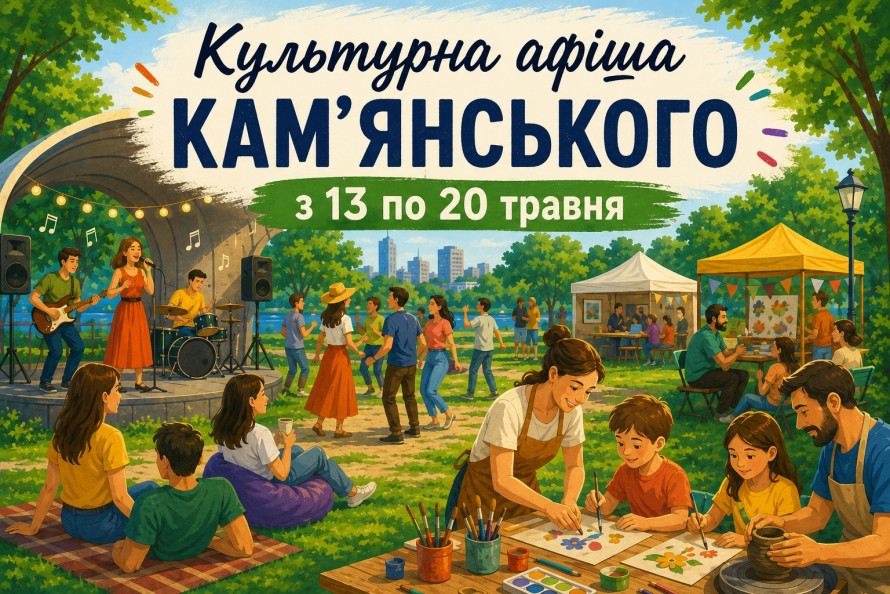 Фото до матеріалу: Культурний тиждень у Кам'янському: афіша подій на тиждень