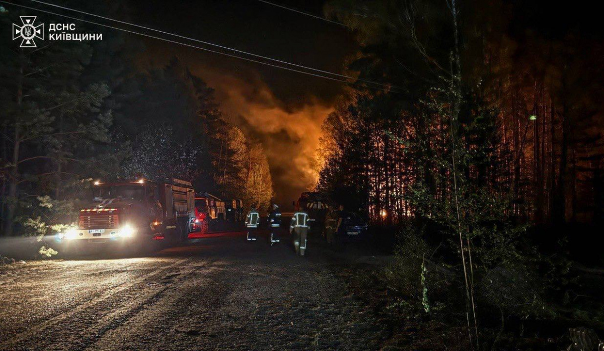 Фото до матеріалу: У Зоні відчуження гасять лісову пожежу: вогонь охопив 1200 гектарів