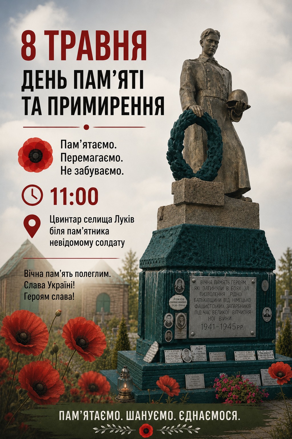 Фото до матеріалу: У Лукові вшанують пам'ять загиблих у Другій світовій війні: деталі заходу 8 травня