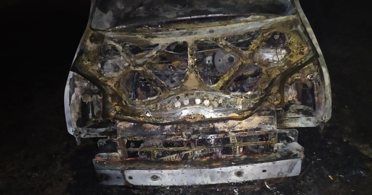 Фото до матеріалу: У Львові вночі згорів автомобіль військовослужбовця