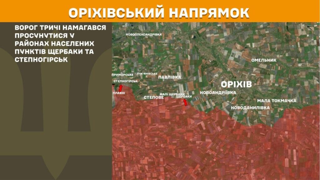 Фото до матеріалу: Окупанти не полишають спроб просунутися на Оріхівському та Гуляйпільському напрямках