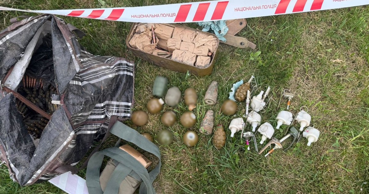 Фото до матеріалу: На Львівщині затримали чоловіка зі сховком: 1200 набоїв та гранати у родички