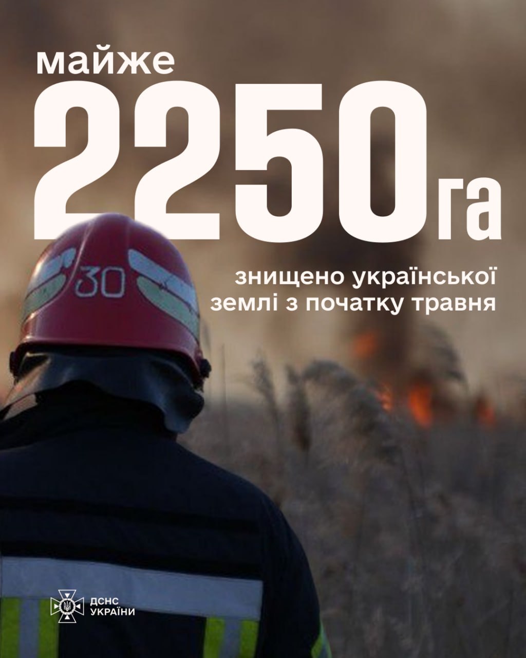 Фото до матеріалу: Пожежі в екосистемах випалили майже 2250 гектарів землі