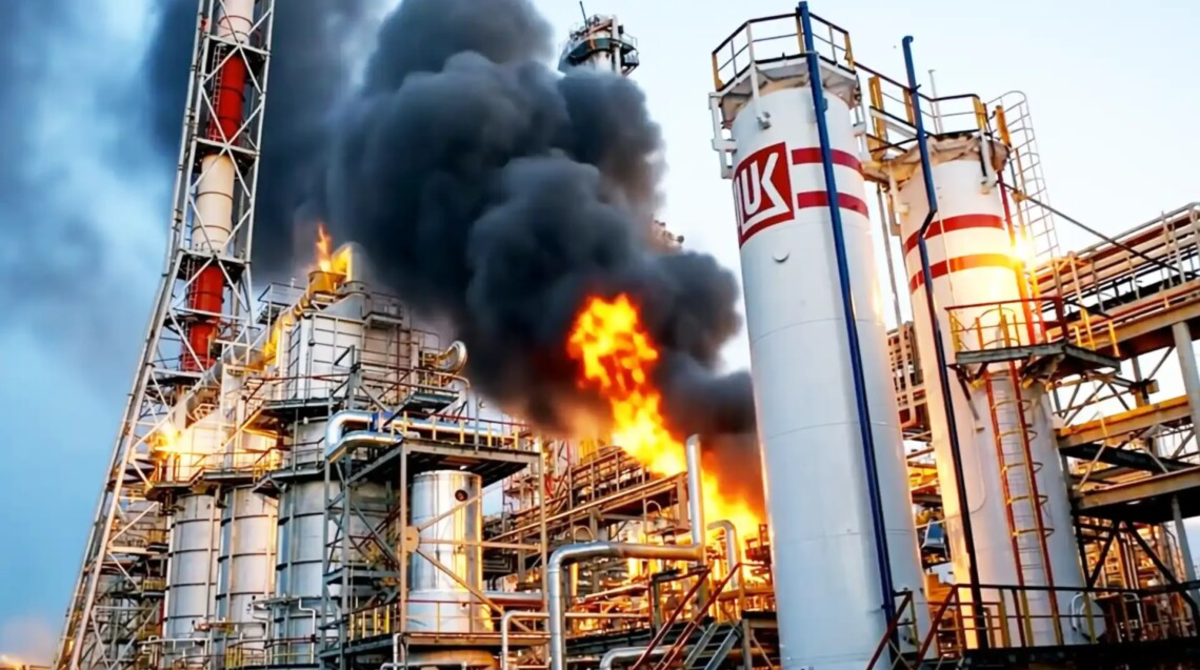 Фото до матеріалу: ЗСУ вночі уразили два заводи та нафтовий термінал у Росії