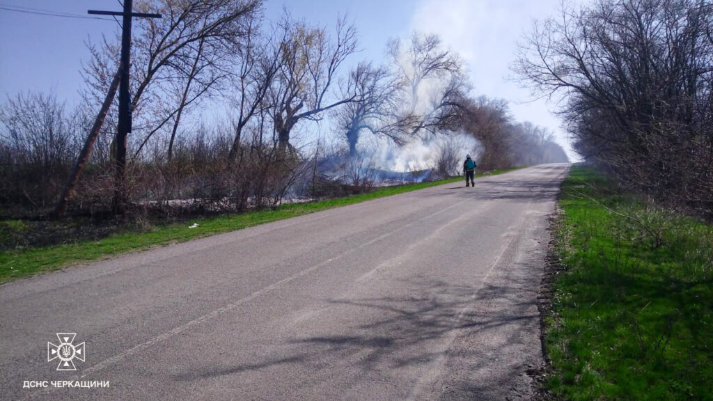 Фото до матеріалу: В Черкаській області вогнем постраждало понад 7 гектарів землі