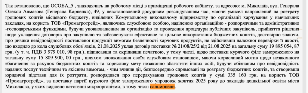 Фото до матеріалу: Освітяни Затишанщини купили м'ясо у фірму, звинувачену у сальмонелі