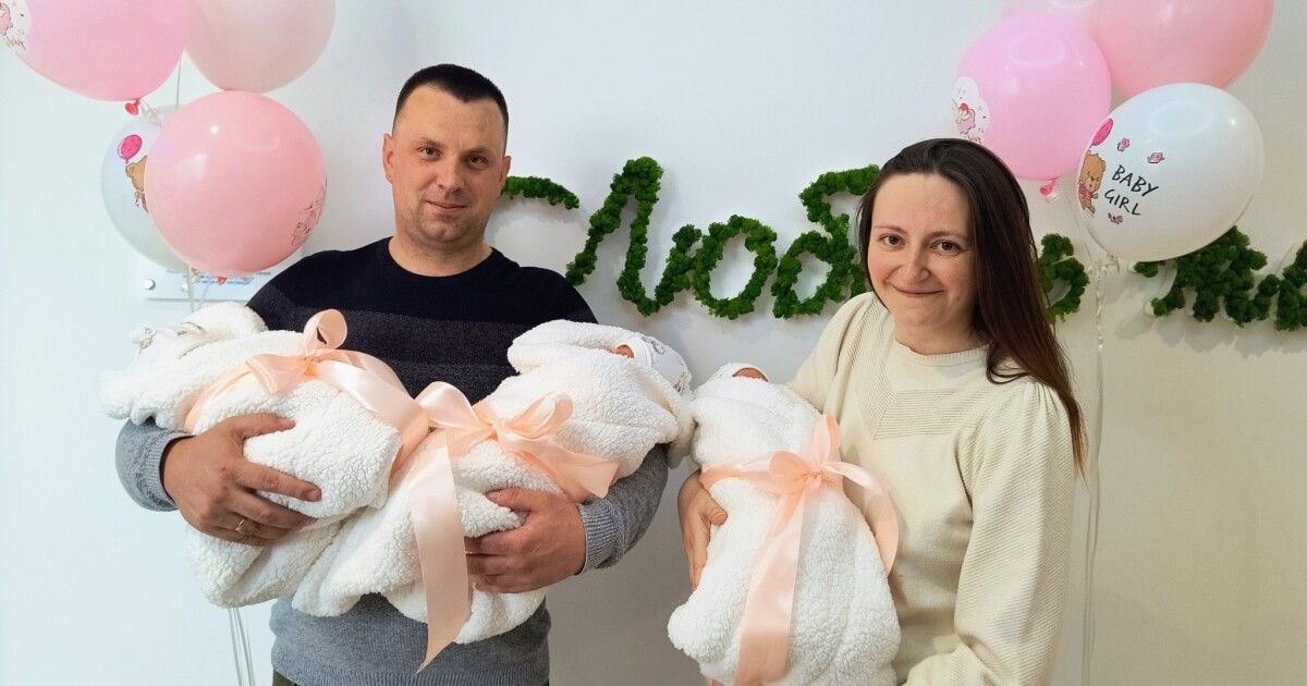Фото до матеріалу: У Львові народилися трійнята: Анна, Софія та Вікторія Кукурудзи