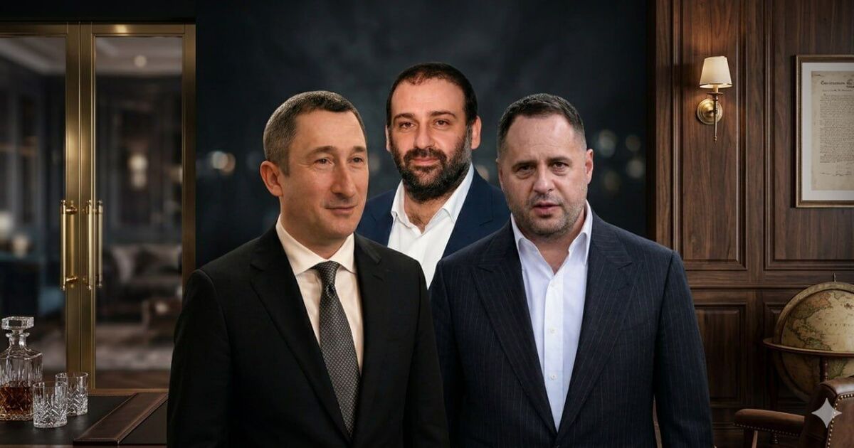 Фото до матеріалу: Підозра Єрмаку, Чернишову та Міндічу: 460 млн грн відмивання через котедги в Козині