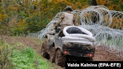 Фото до матеріалу: Два російські дрони впали в Латвію: один влучив у нафтовий резервуар
