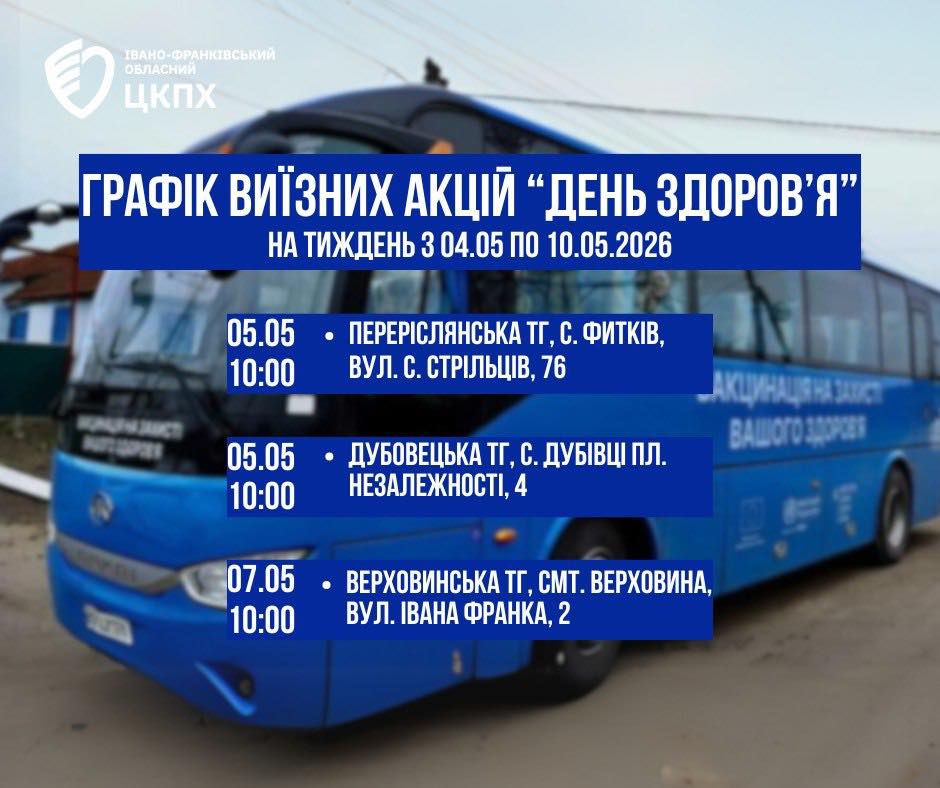 Фото до матеріалу: На Івано-Франківщині відбудуться виїзні акції «День здоров’я»: графік та деталі