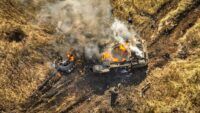 Фото до матеріалу: ВМС України завдали удару по двох російських катерах біля Керченського мосту