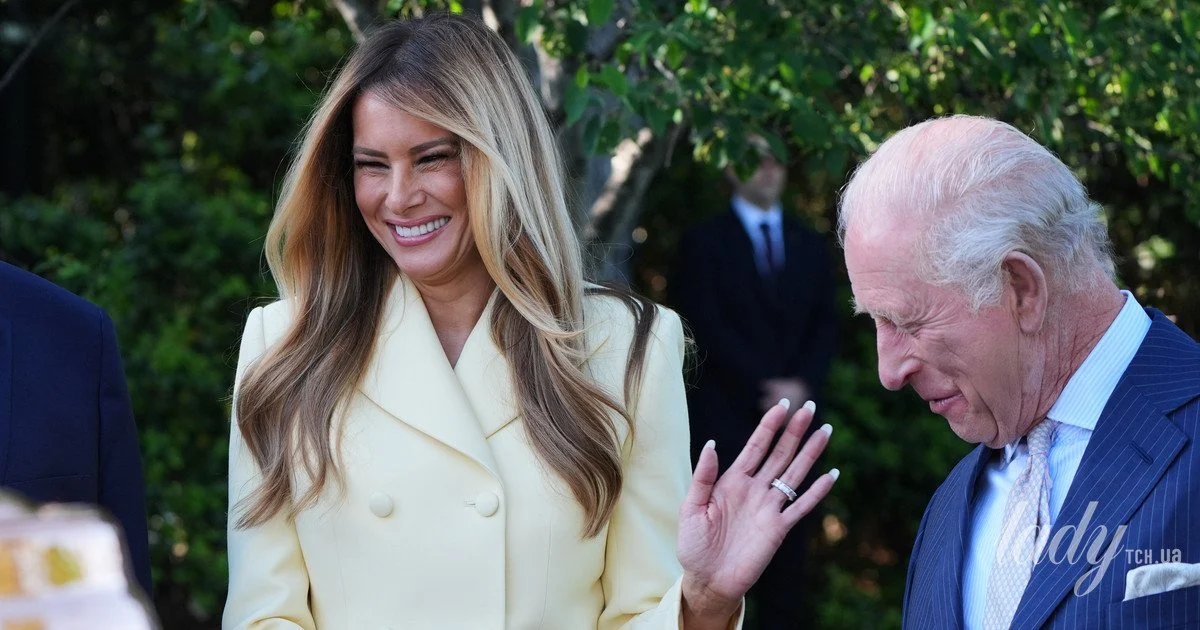 Фото до матеріалу: Король Чарльз та Меланія Трамп: офіційна зустріч у Білому домі
