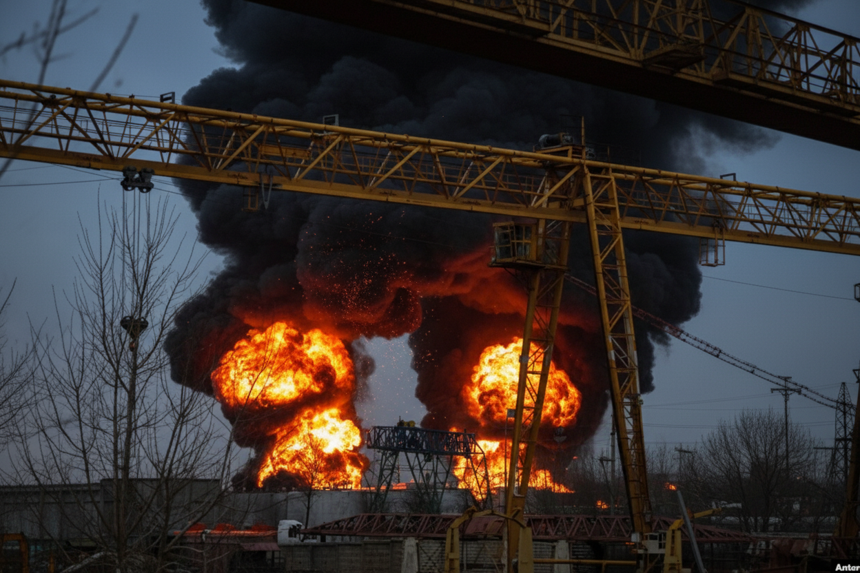 Фото до матеріалу: Сьомий російський НПЗ зупинився: атака на Пермнефтеоргсинтез