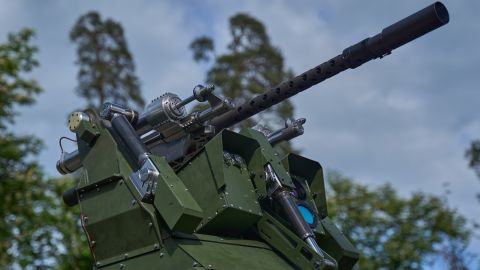 Фото до матеріалу: Українська ШІ-турель для ППО: як штучний інтелект знищує дрони на оптоволокні