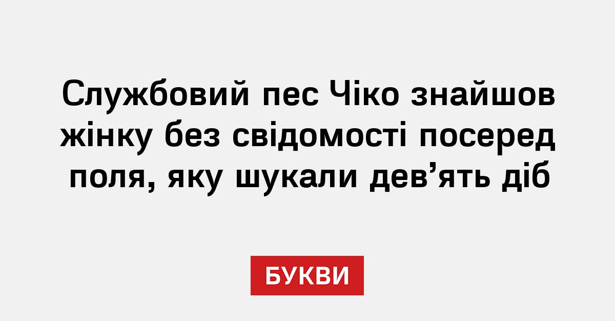 Фото до матеріалу: Службовий пес Чіко знайшов зниклу на Львівщині жінку після дев'яти днів пошуків