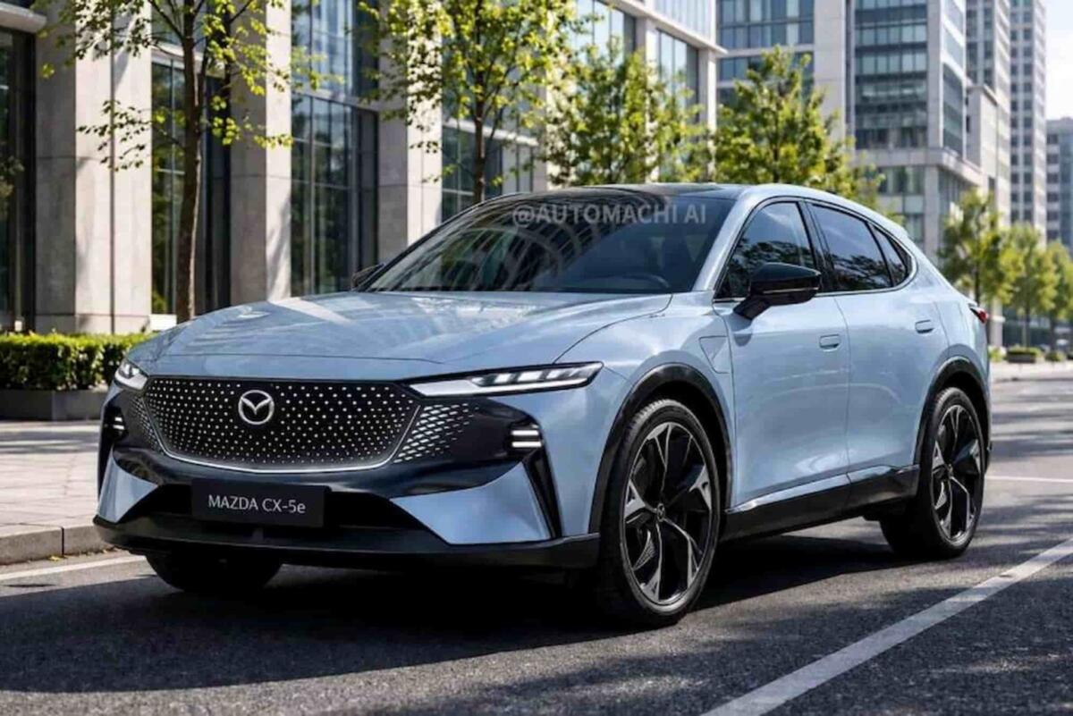 Фото до матеріалу: Електричний Mazda CX-5e засвітився на нових рендерах – Авто