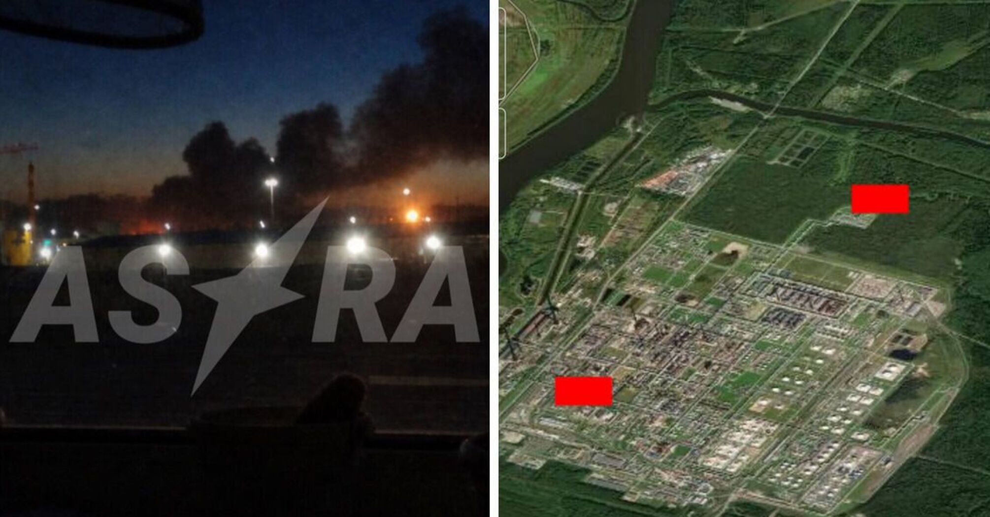 Фото до матеріалу: Зупинка установок і пожежа: наслідки ураження Кірішського НПЗ