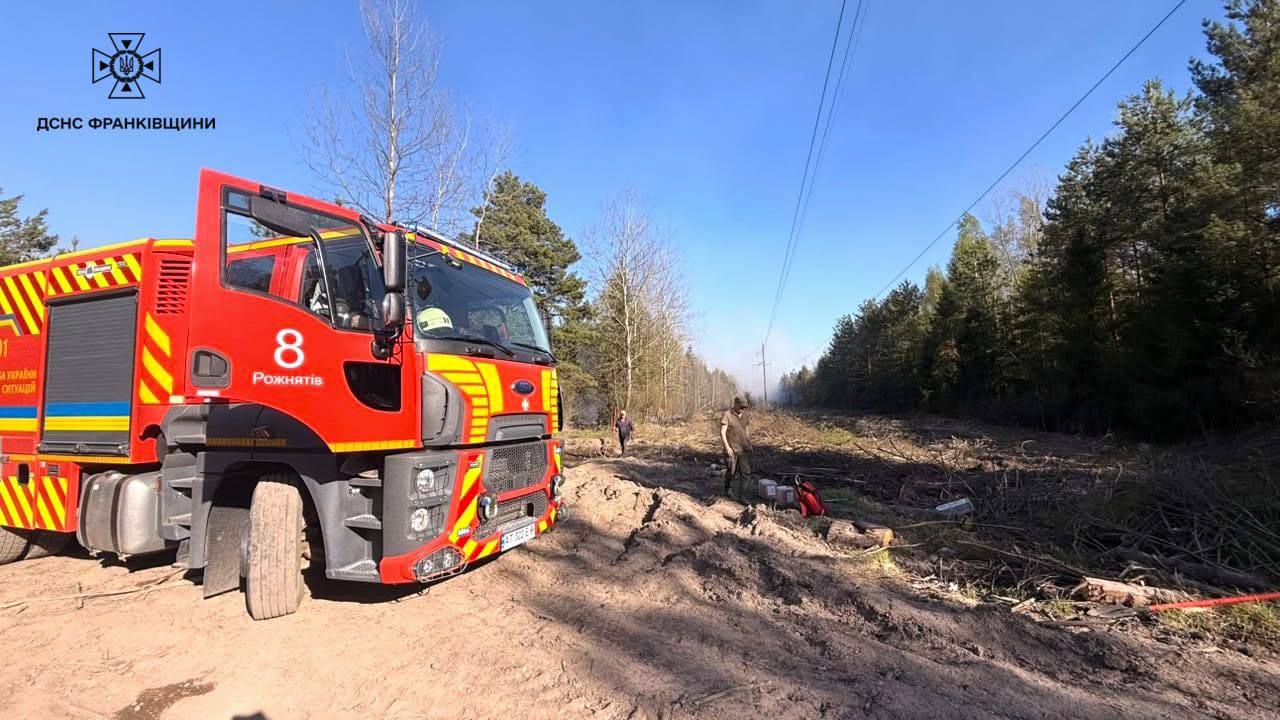 Фото до матеріалу: На Прикарпатті за один день спалахнуло 24 пожежі: рятувальники гасили вогонь у Вовчинці та Микуличині