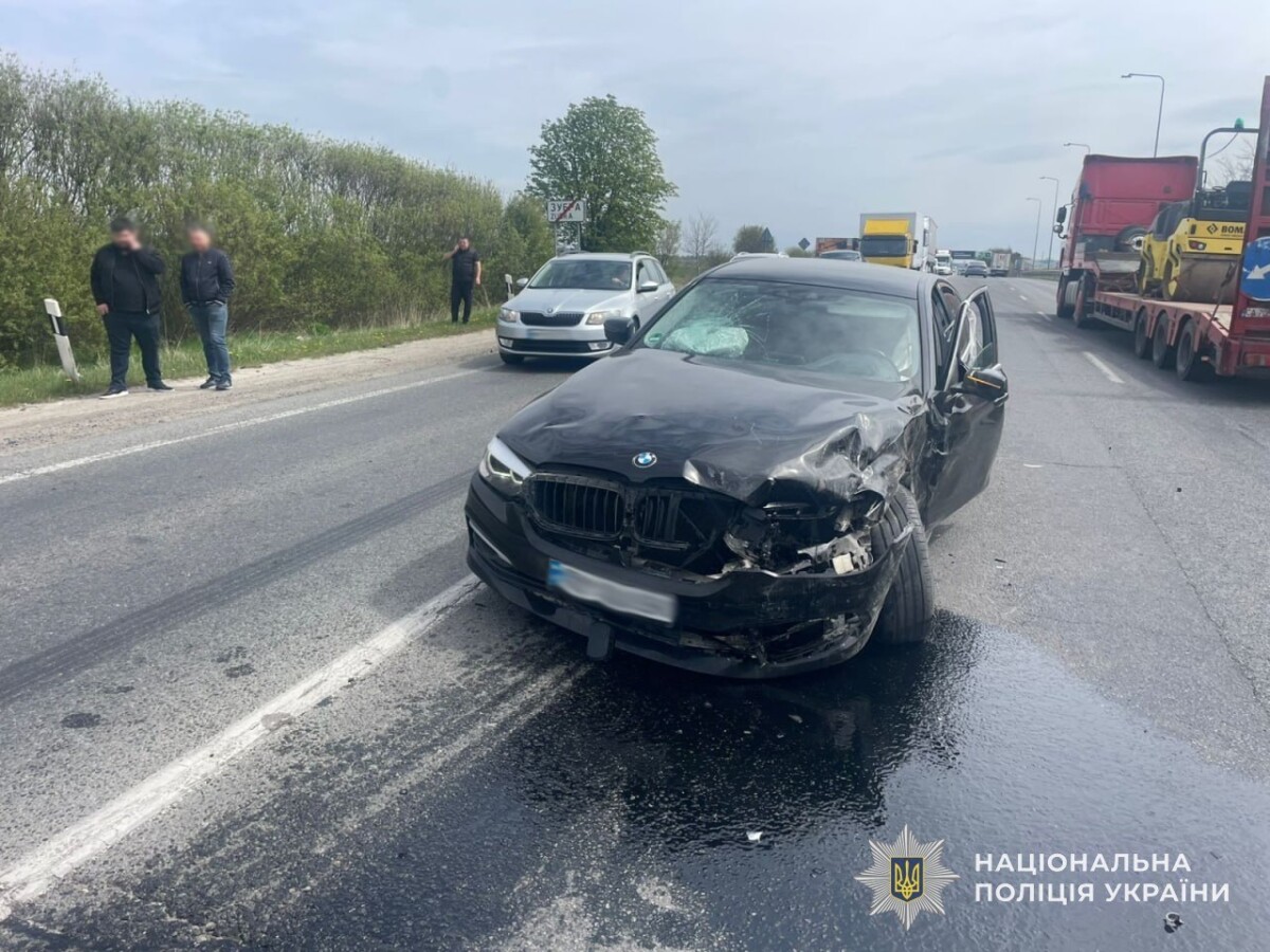 Фото до матеріалу: Чотири травмовані в ДТП на Львівщині: зіткнулися Hyundai та BMW