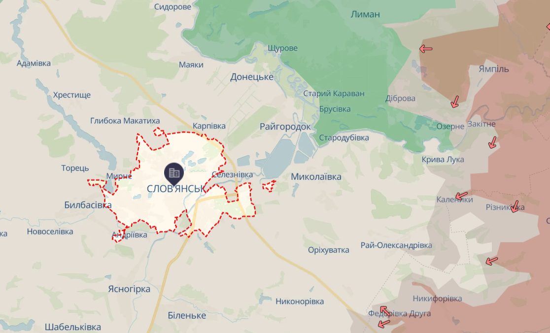 Фото до матеріалу: Російські військові просуваються на Слов'янському напрямку: оновлена ситуація