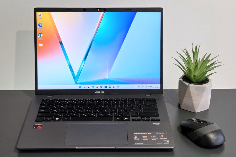 Фото до матеріалу: ASUS Vivobook S14: новий Copilot+ PC з автономністю 14 годин для України