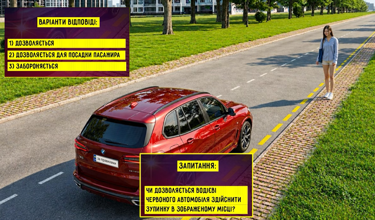 Фото до матеріалу: Чи можна зупинитися? Тест на знання ПДР