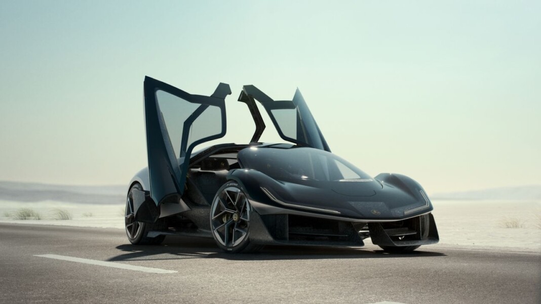 Фото до матеріалу: Lotus відмовилася від повного переходу на електрику: гібридний Type 135 з V8 повернеться у 2028 році
