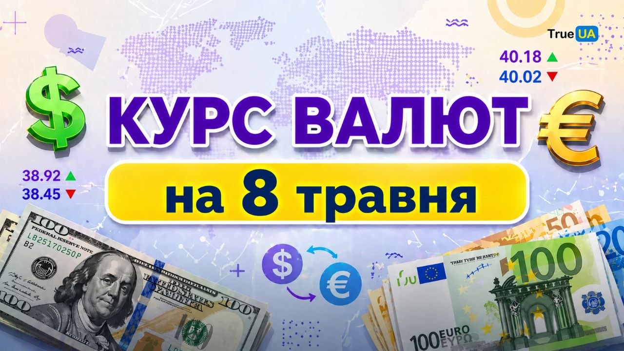 Фото до матеріалу: Курс валют на 8 травня: скільки коштуватиме долар і євро у п'ятницю