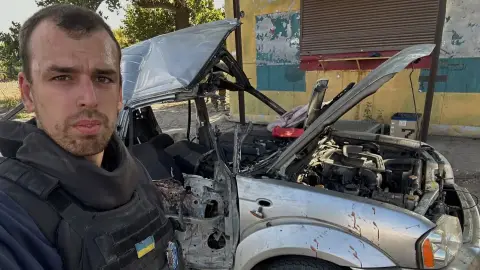 Фото до матеріалу: Поки люди потребують допомоги — я буду рятувати: волонтер Богдан Зуяков вивозить цивільних з-під обстрілів