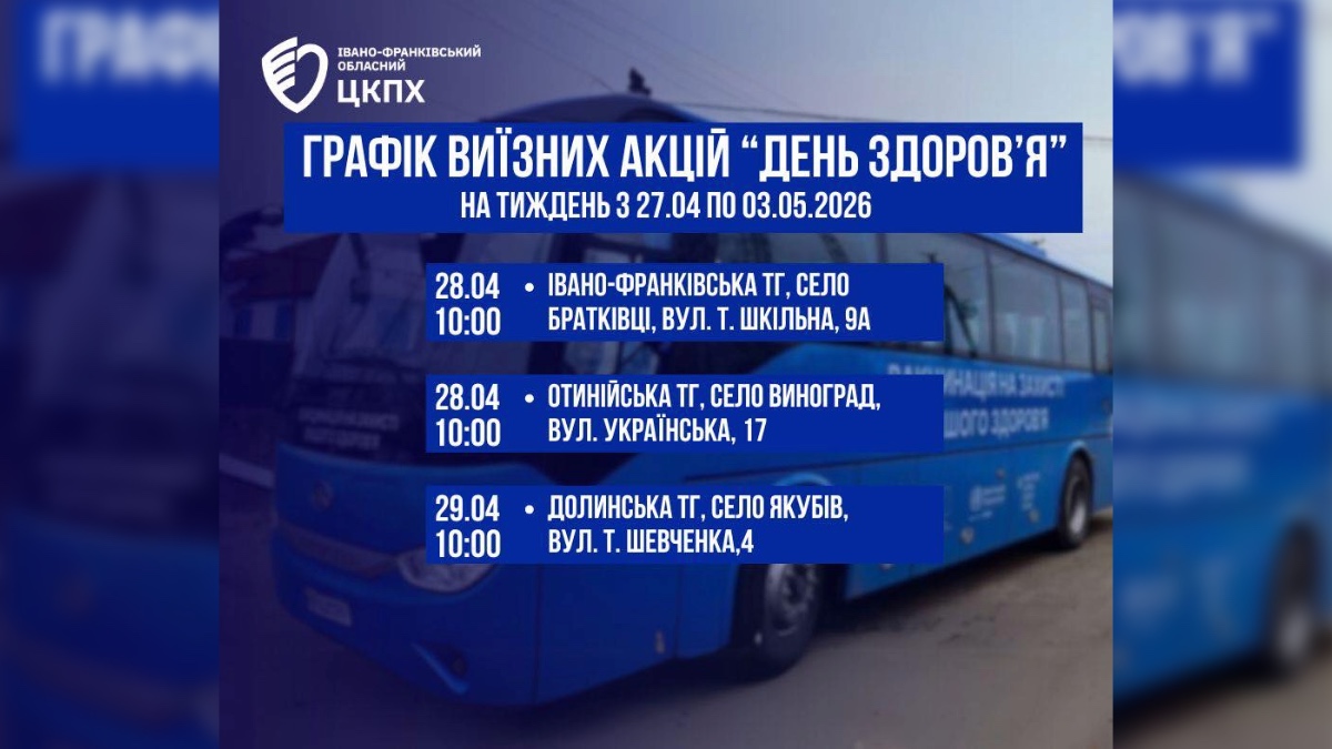 Фото до матеріалу: У трьох громадах Прикарпаття відбудеться акція «День здоров’я»