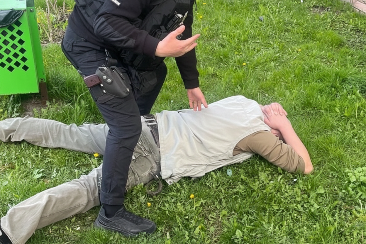 Фото до матеріалу: Гранати біля ТЦК у Києві та Білій Церкві: затримання та вилучення небезпечних предметів