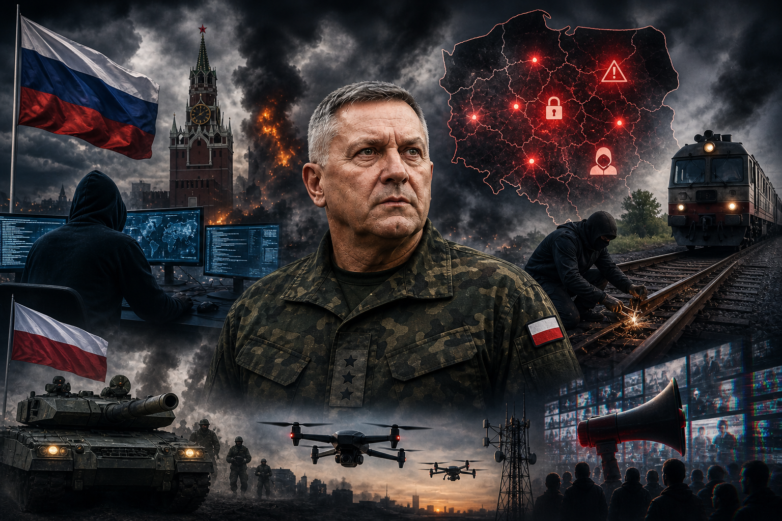 Фото до матеріалу: Польський генерал: Росія вже веде гібридну війну проти Варшави