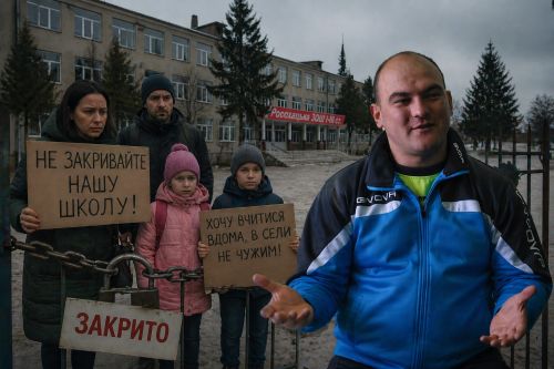 Фото до матеріалу: Жителі Росохаха обурені можливістю закриття школи: голова громади заперечує