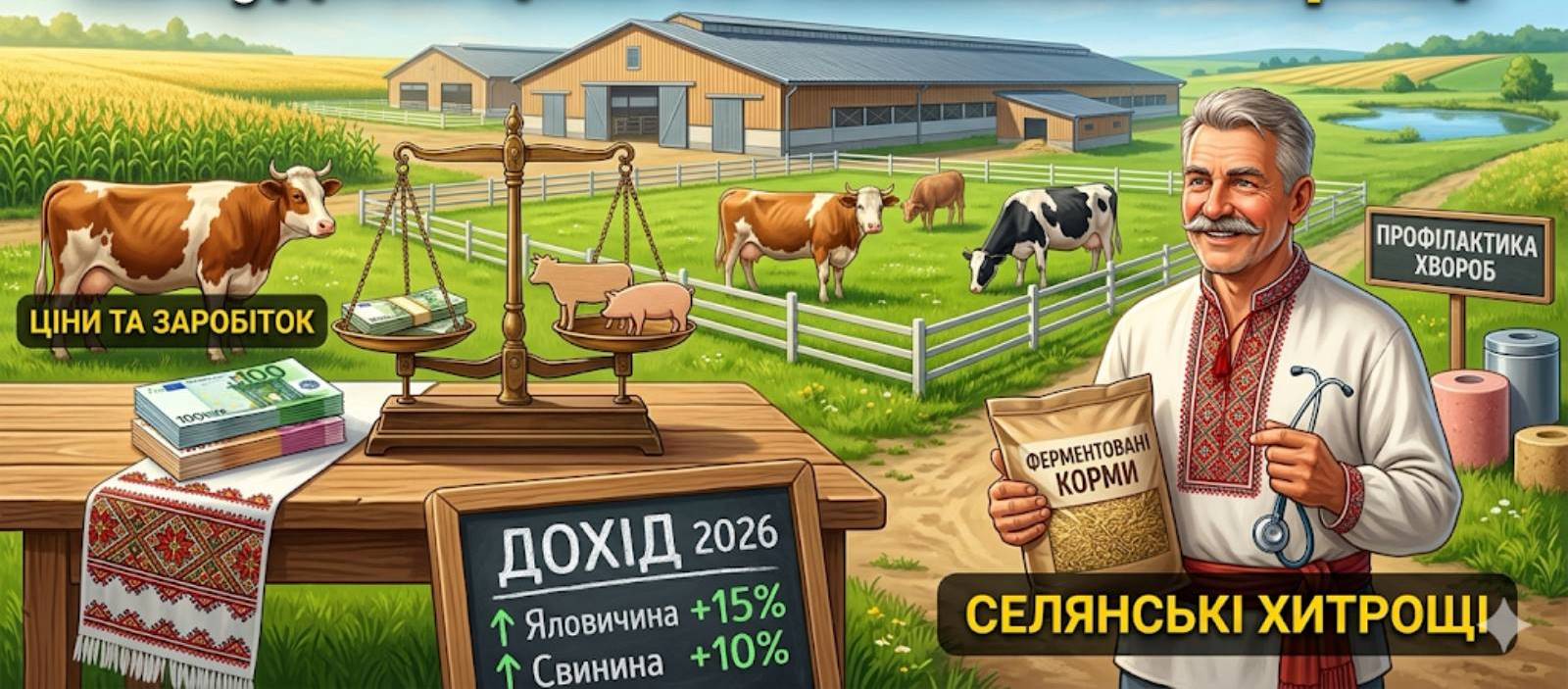 Фото до матеріалу: Ціни на худобу в Україні: скільки можна заробити на продажі телят, свиней та корів