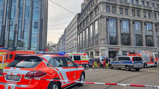 Фото до матеріалу: Двоє загиблих у Лейпцигу: автомобіль наїхав на пішоходів у центрі міста